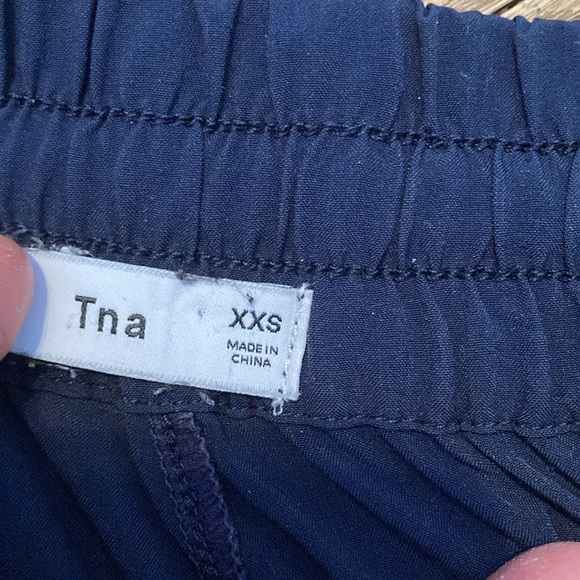 TNA Blue and Red Track Pants with Sporty Stripes - Picture 5 of 8